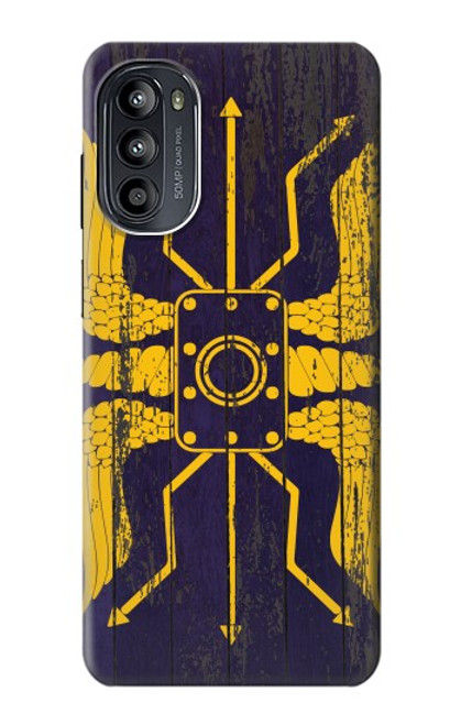 S3546 Roman Bouclier Bleu Etui Coque Housse pour Motorola Moto G52, G82 5G