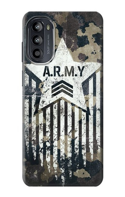 S3666 Camouflage de l'armée Etui Coque Housse pour Motorola Moto G52, G82 5G