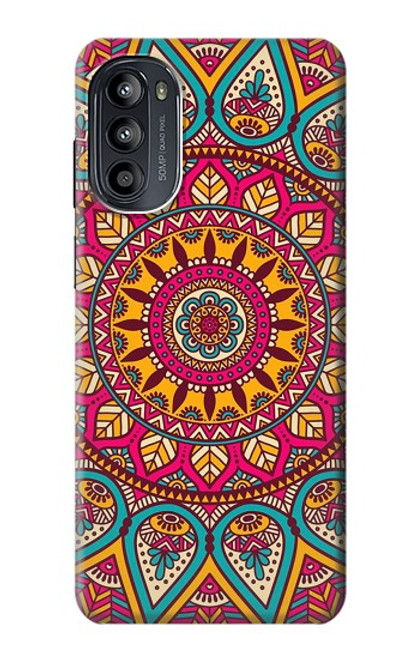 S3694 Modèle d'art hippie Etui Coque Housse pour Motorola Moto G52, G82 5G