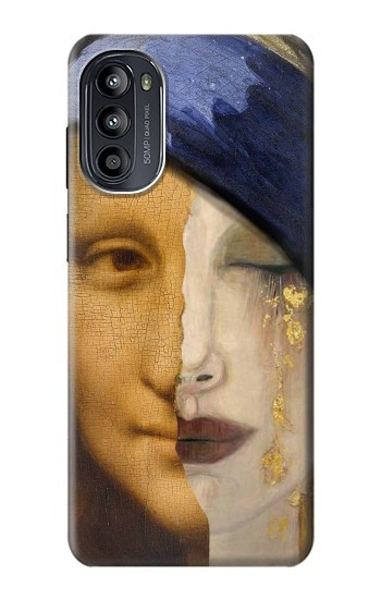 S3853 La Joconde Gustav Klimt Vermeer Etui Coque Housse pour Motorola Moto G52, G82 5G
