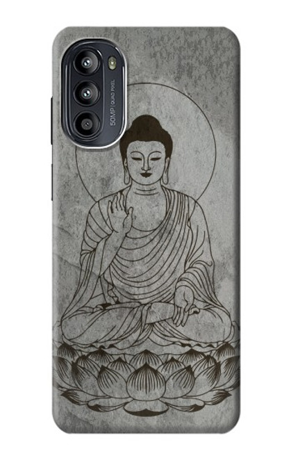 S3873 Dessin au trait Bouddha Etui Coque Housse pour Motorola Moto G52, G82 5G