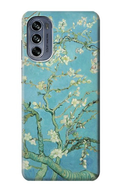 S2692 Vincent Van Gogh Amandier en fleurs Etui Coque Housse pour Motorola Moto G62 5G