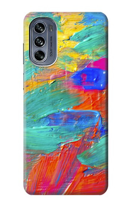 S2942 Peinture Coup de pinceau Etui Coque Housse pour Motorola Moto G62 5G