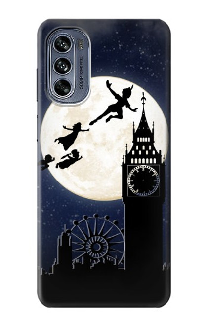 S3249 Peter Pan Pleine Lune Nuit Etui Coque Housse pour Motorola Moto G62 5G