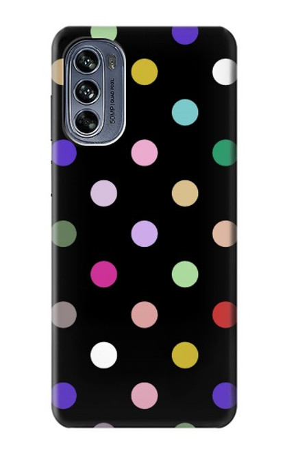 S3532 Coloré à pois Etui Coque Housse pour Motorola Moto G62 5G