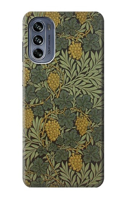 S3662 William Morris Vine Pattern Etui Coque Housse pour Motorola Moto G62 5G