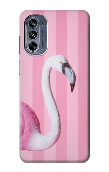 S3805 Flamant Rose Pastel Etui Coque Housse pour Motorola Moto G62 5G