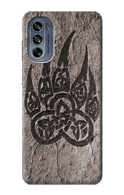 S3832 Patte d'ours nordique viking Berserkers Rock Etui Coque Housse pour Motorola Moto G62 5G