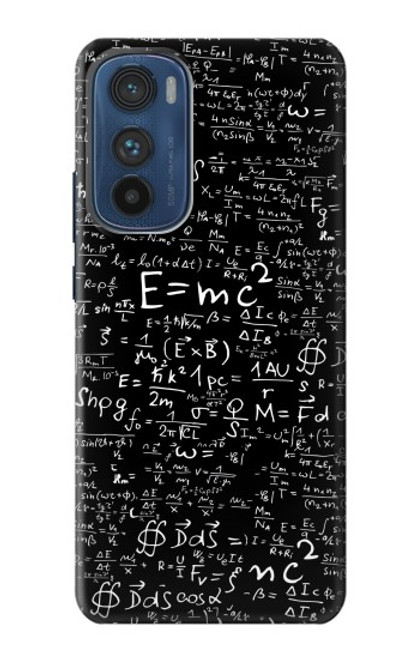 S2574 Mathématiques Physique Noirboard équation Etui Coque Housse pour Motorola Edge 30
