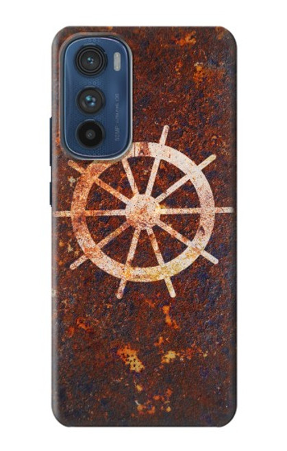 S2766 Roue de bateau Rusty Texture Etui Coque Housse pour Motorola Edge 30