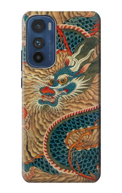 S3541 Peinture Dragon Nuage Etui Coque Housse pour Motorola Edge 30