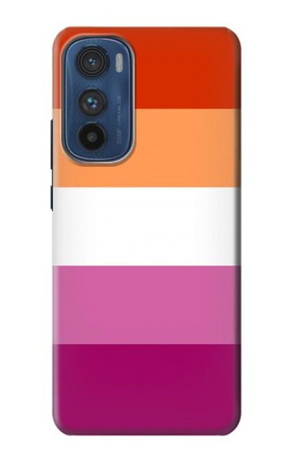 S3887 Drapeau de la fierté lesbienne Etui Coque Housse pour Motorola Edge 30