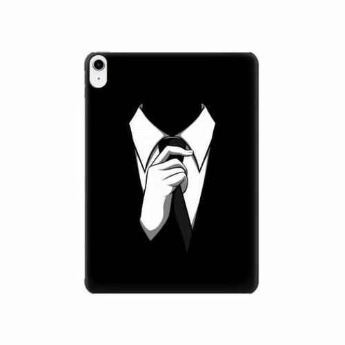 S1591 Anonymous Homme en Costume Noir Etui Coque Housse pour iPad 10.9 (2022)