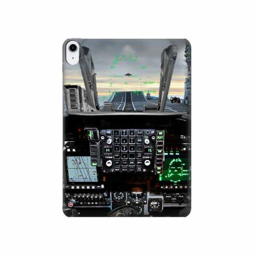 S2435 Avion de chasse Cockpit d'avion Etui Coque Housse pour iPad 10.9 (2022)