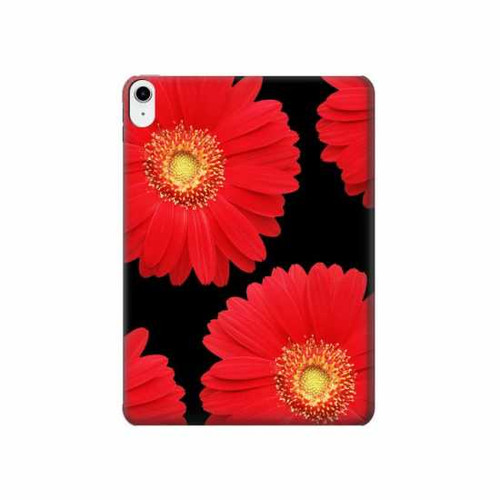 S2478 fleur rouge Daisy Etui Coque Housse pour iPad 10.9 (2025,2022)