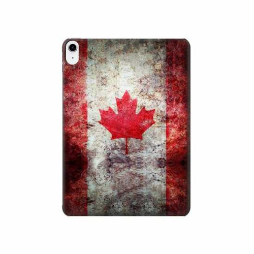 S2490 Canada Feuille d'érable Drapeau Texture Etui Coque Housse pour iPad 10.9 (2022)