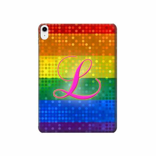 S2900 Arc en ciel LGBT Fierté lesbienne Drapeau Etui Coque Housse pour iPad 10.9 (2022)