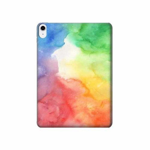 S2945 Aquarelle colorée Etui Coque Housse pour iPad 10.9 (2022)