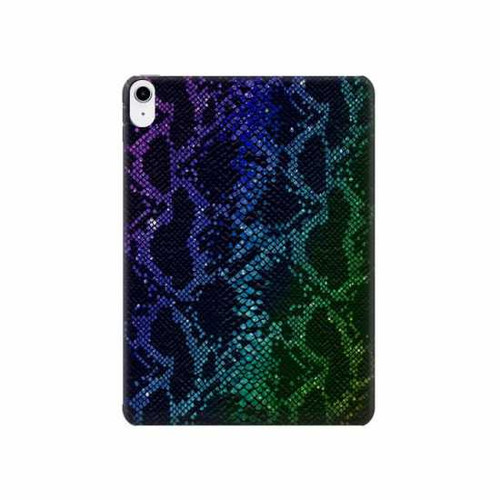 S3366 Arc en ciel Python graphique Imprimer Peau Etui Coque Housse pour iPad 10.9 (2025,2022)