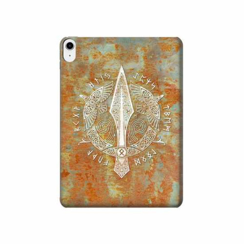 S3827 Lance Gungnir d'Odin Norse Viking Symbol Etui Coque Housse pour iPad 10.9 (2022)