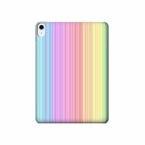 S3849 Couleurs verticales colorées Etui Coque Housse pour iPad 10.9 (2022)