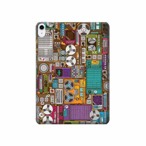 S3879 Griffonnage de musique rétro Etui Coque Housse pour iPad 10.9 (2022)