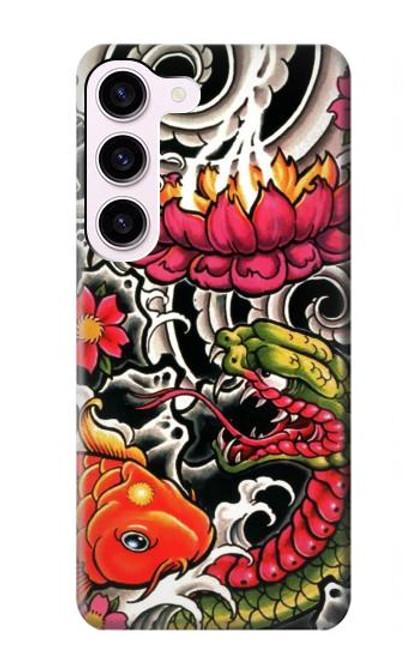 S0605 Yakuza tatouage Etui Coque Housse pour Samsung Galaxy S23