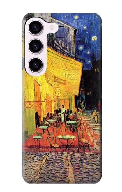 S0929 Van Gogh Café Terrasse Etui Coque Housse pour Samsung Galaxy S23