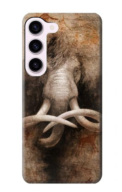 S3427 Mammoth Ancient Art la Grotte Etui Coque Housse pour Samsung Galaxy S23