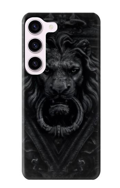 S3619 Lion noir gothique Etui Coque Housse pour Samsung Galaxy S23