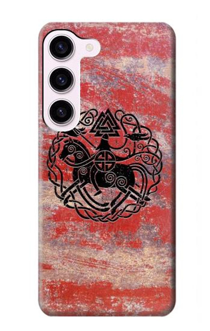 S3831 Symbole antique nordique viking Etui Coque Housse pour Samsung Galaxy S23