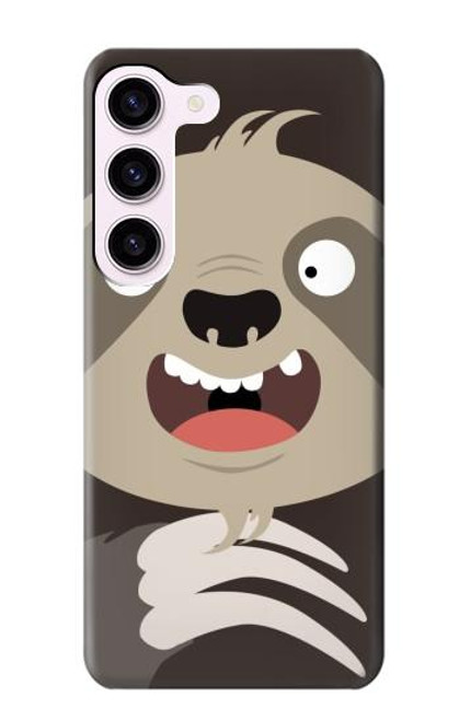 S3855 Dessin animé visage paresseux Etui Coque Housse pour Samsung Galaxy S23