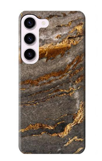 S3886 Rocher de marbre gris Etui Coque Housse pour Samsung Galaxy S23