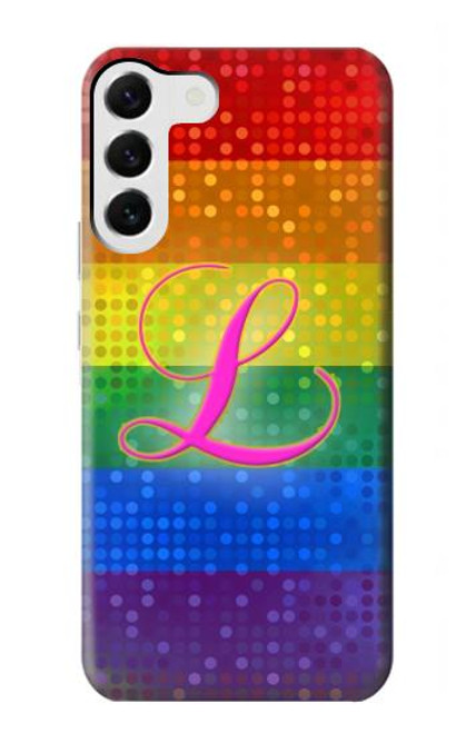 S2900 Arc en ciel LGBT Fierté lesbienne Drapeau Etui Coque Housse pour Samsung Galaxy S23 Plus