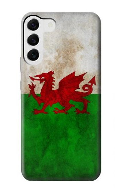 S2976 Pays de Galles Football Football Drapeau Etui Coque Housse pour Samsung Galaxy S23 Plus