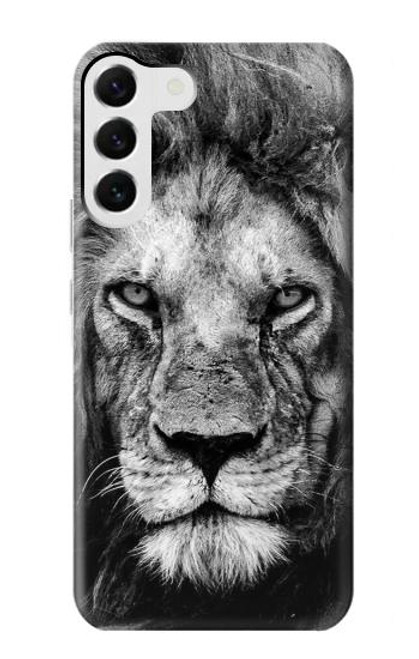 S3372 Lion Visage Etui Coque Housse pour Samsung Galaxy S23 Plus