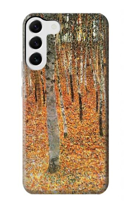 S3380 Gustav Klimt Bouleau Forêt Etui Coque Housse pour Samsung Galaxy S23 Plus