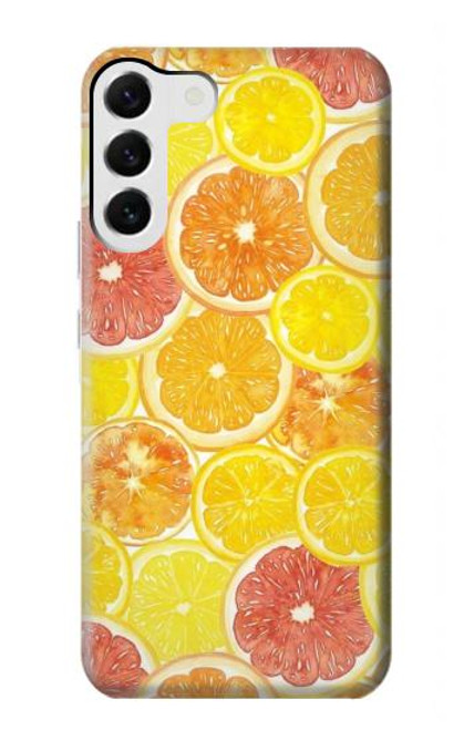 S3408 citron Etui Coque Housse pour Samsung Galaxy S23 Plus