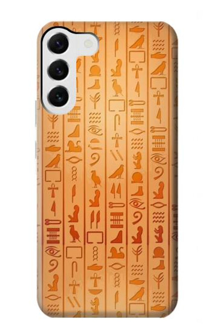 S3440 Hiéroglyphes égyptiens Etui Coque Housse pour Samsung Galaxy S23 Plus