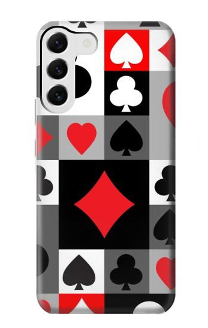 S3463 Costume Poker Carte Etui Coque Housse pour Samsung Galaxy S23 Plus