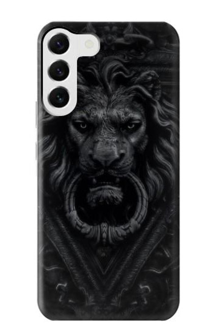 S3619 Lion noir gothique Etui Coque Housse pour Samsung Galaxy S23 Plus