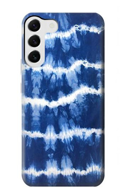 S3671 Tie Dye bleu Etui Coque Housse pour Samsung Galaxy S23 Plus