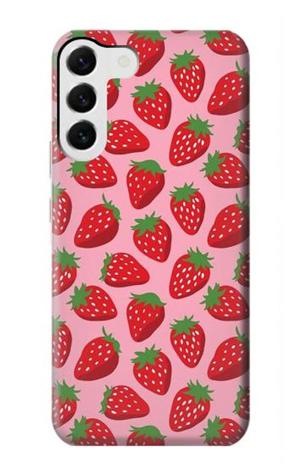 S3719 Modèle de fraise Etui Coque Housse pour Samsung Galaxy S23 Plus