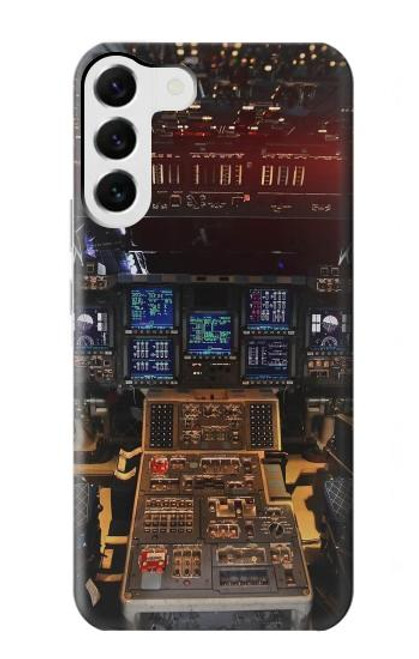 S3836 Poste de pilotage d'avion Etui Coque Housse pour Samsung Galaxy S23 Plus