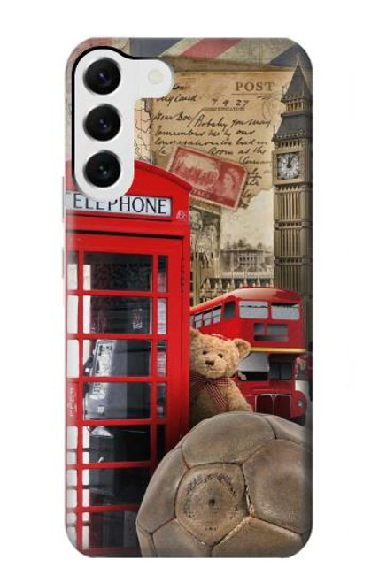 S3856 Vintage Londres Britannique Etui Coque Housse pour Samsung Galaxy S23 Plus