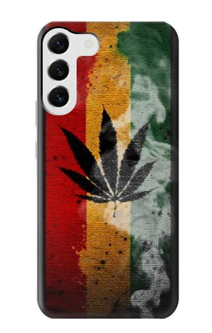 S3890 Drapeau Rasta Reggae Fumée Etui Coque Housse pour Samsung Galaxy S23 Plus