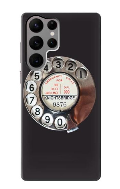 S0059 Ligne téléphonique Etui Coque Housse pour Samsung Galaxy S23 Ultra