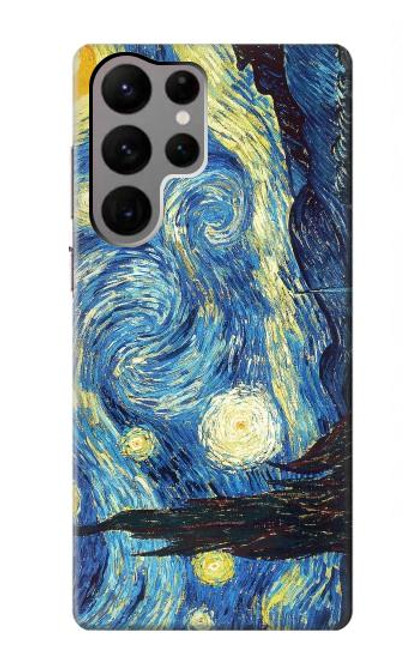 S0213 Van Gogh Starry Nights Etui Coque Housse pour Samsung Galaxy S23 Ultra