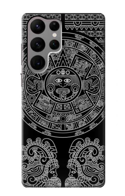 S1838 Motif maya Etui Coque Housse pour Samsung Galaxy S23 Ultra