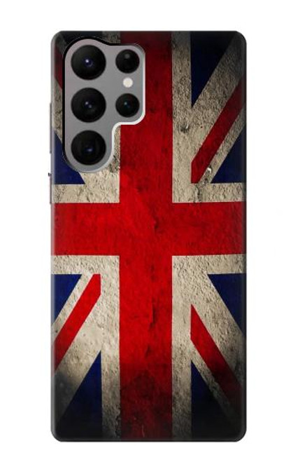 S2894 Drapeau britannique millésimé Etui Coque Housse pour Samsung Galaxy S23 Ultra